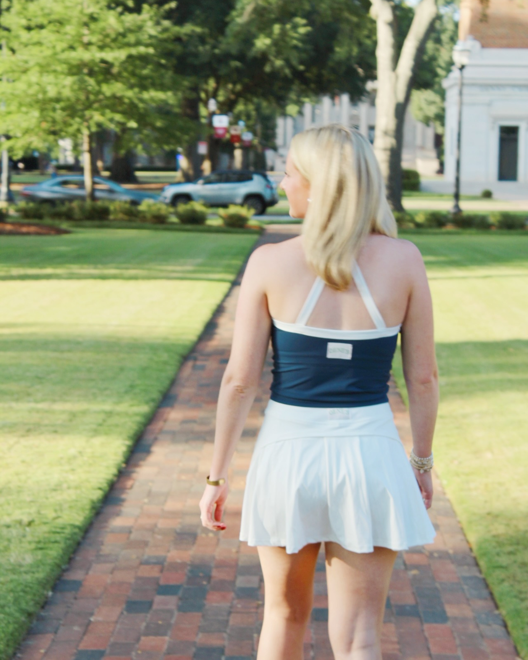 NAVY LINED TANK